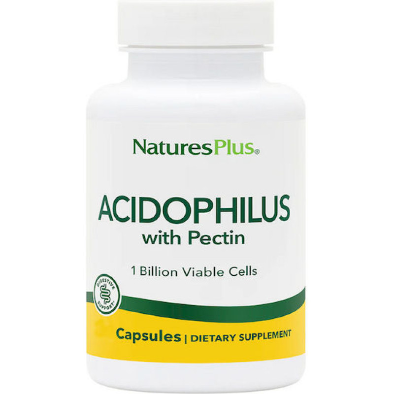 Nature's Plus Acidophilus with Pectin Συμπλήρωμα με Προβιοτικά 30 κάψουλες